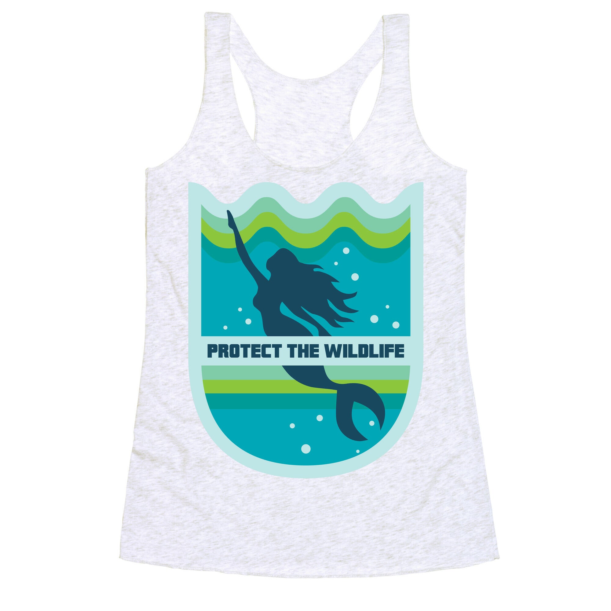 Protect The Wildlife (Mermaid) Racerback Tank